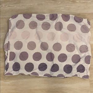 duvet set. purple circle print. lacoste brand